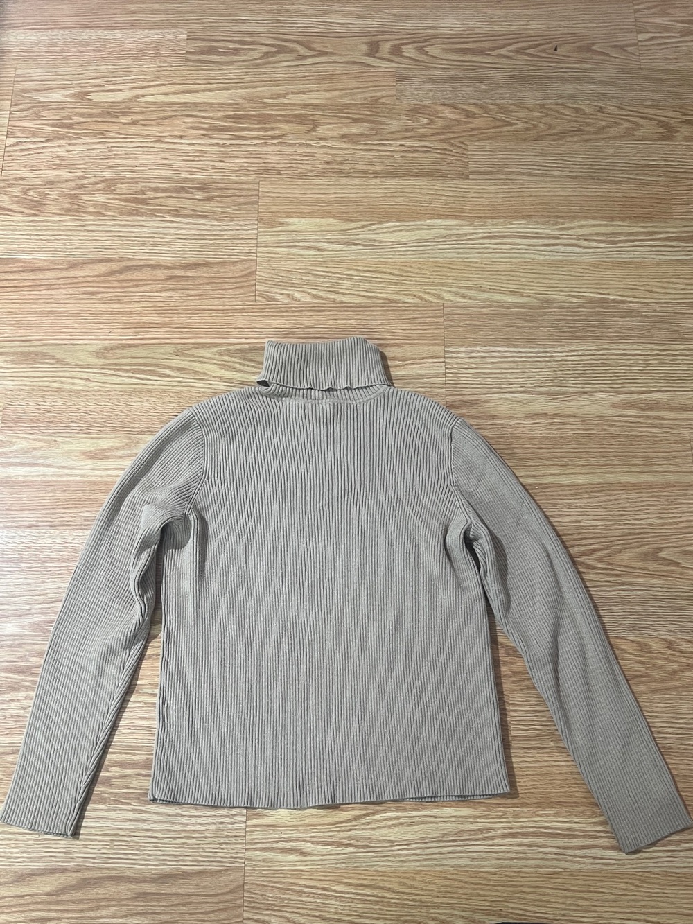 Ralph Lauren Ribbed Turtleneck Sweater - Taupe - Picture 2 of 4